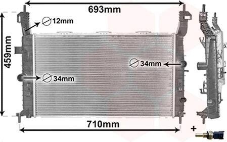 Датчик абс, передний Van Wezel 37002582