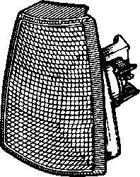 Рассеиватель, фонарь указателя поворота Van Wezel 37 30 906