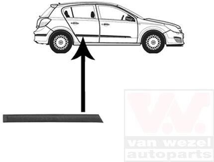 Облицовка / защитная накладка, дверь Van Wezel 3745406