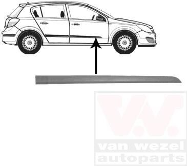 Облицовка / защитная накладка, дверь Van Wezel 3745424