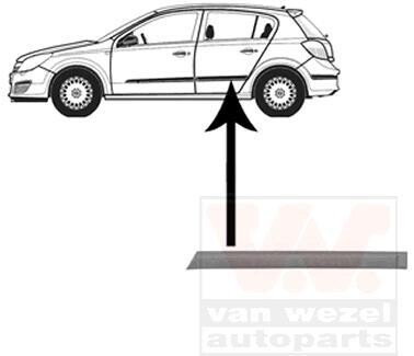 Облицовка / защитная накладка, дверь Van Wezel 3745425