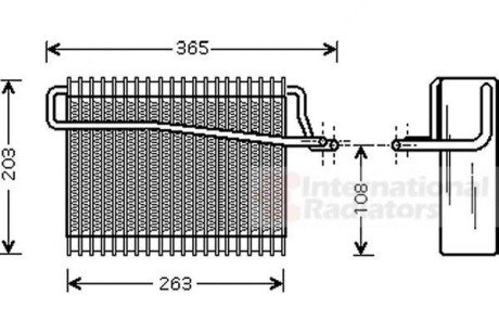 Испаритель, кондиционер Van Wezel 4000V039