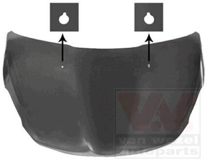 Капот двигателя Van Wezel 4034660