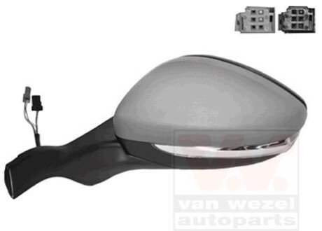 Наружное зеркало Van Wezel 4034817