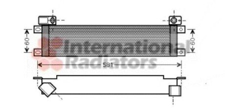 Масляный радиатор, двигательное масло Van Wezel 43003289