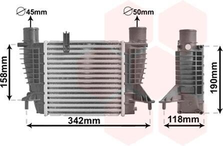 Интеркулер Van Wezel 43004338