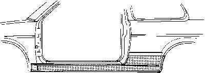 Накладка порога Van Wezel 4335101