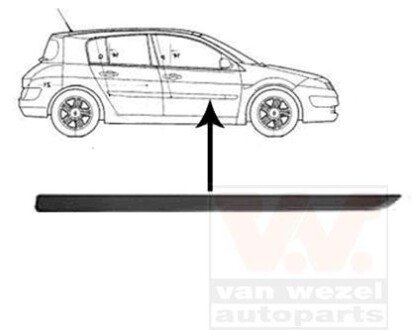 Облицовка / защитная накладка, дверь Van Wezel 4375424