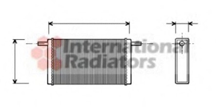 Теплообменник, отопление салона Van Wezel 58006068