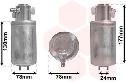 Осушитель, кондиционер Van Wezel 5800D165