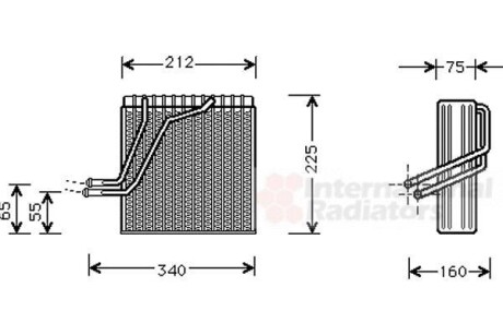 Испаритель, кондиционер Van Wezel 5800V030