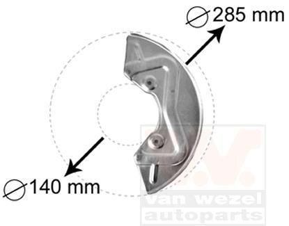 Захист гальмівного диску Van Wezel 5826371