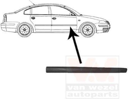 Облицовка / защитная накладка, дверь Van Wezel 5836424