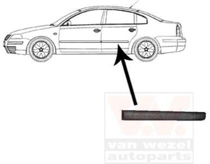 Облицовка / защитная накладка, дверь Van Wezel 5836425