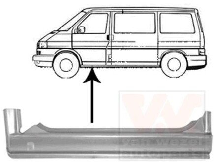 Накладка порога Van Wezel 5874101