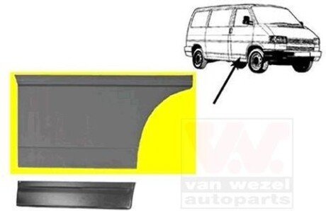Дверь, кузов Van Wezel 5874170