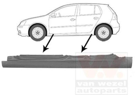 Накладка порога Van Wezel 5894103