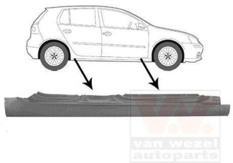 Накладка порога Van Wezel 5894104