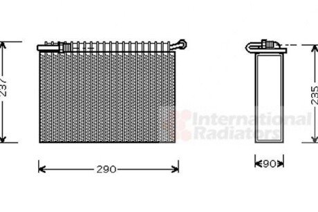 Испаритель, кондиционер Van Wezel 7300V006