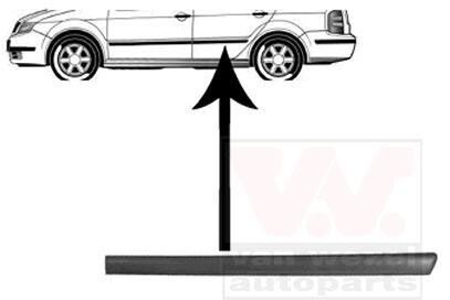 Облицовка / защитная накладка, дверь Van Wezel 7625425