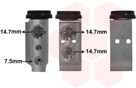Расширительный клапан, кондиционер Van Wezel 82001385
