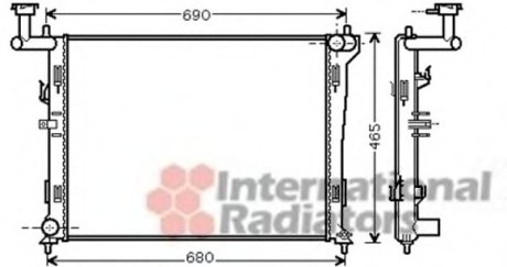 Радіатор, охолодження двигуна Van Wezel 82002179 (фото 1)