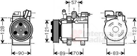 Компрессор, кондиционер Van Wezel 8200K257