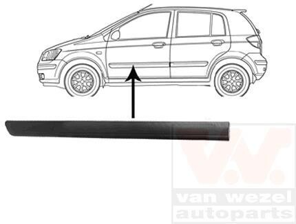 Облицовка / защитная накладка, дверь Van Wezel 8252423