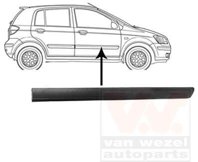 Облицовка / защитная накладка, дверь Van Wezel 8252424