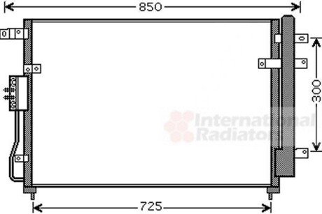 Конденсатор, кондиционер Van Wezel 83005111 (фото 1)