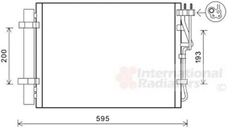 Конденсатор, кондиционер Van Wezel 83005198