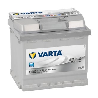 АКБ Silver Dynamic 54Ah/530A (-/+) 207x175x190 B13 VARTA 554400053