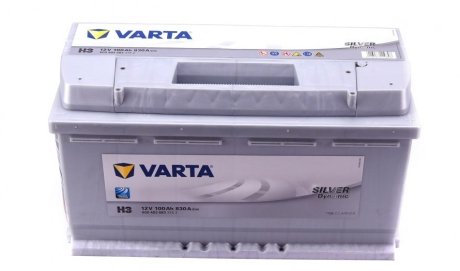 Аккумулятор, Silver Dynamic 100Ah/830A (R+, 353x175x190) VARTA 6004020833162 (фото 1)