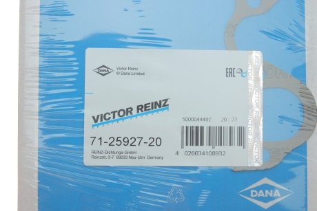 Прокладка коллектора из листового металла в комбинации с паронитом Victor Reinz 712592720 (фото 1)