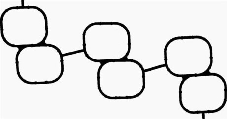 Прокладка колектора двигуна гумова Victor Reinz 71-54139-00