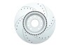 Brake disc / front / perforated line / cross Vika 66151717101 (фото 3)