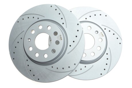 Brake disc / front / perforated line / cross Vika 66151717101 (фото 1)