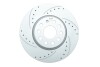 Brake disc / front / perforated line / cross Vika 66151717101 (фото 5)