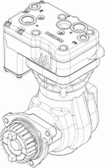 Компрессор, пневматическая система Wabco 9121160000