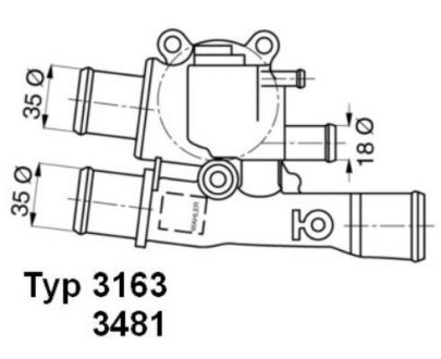 Термостат WAHLER 316388D