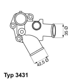 Термостат WAHLER 343180D