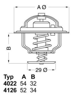 Термостат Isuzu Jaguar Nissan Saab WAHLER 402282D