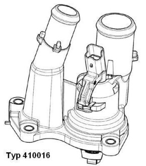 Термостат, охлаждающая жидкость WAHLER 410016.98D