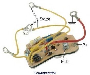Регулятор генератора WAI D817HD