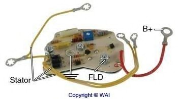 Регулятор генератора WAI D824