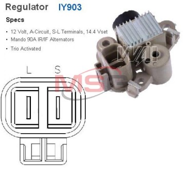Регулятор генератора WAI IY903