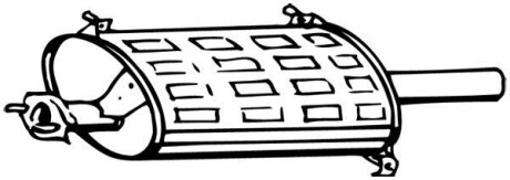 Глушитель выхлопных газов конечный WALKER 16670