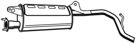 Глушитель выхлопных газов конечный WALKER 21106