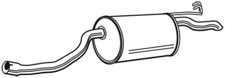 Глушник вихлопної системи задній WALKER 21398 (фото 1)