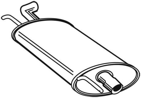 Глушитель выхлопных газов конечный WALKER 21526